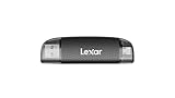 Lexar Lector USB-A/C de Doble Ranura, Velocidad de Transferencia de hasta 205 MB/s, soporta Tarjetas SD y microSD (LRW310X-BNBNG)