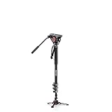 Manfrotto Xpro - Monopod de vídeo de Aluminio con Cabeza de vídeo de la Serie 500, Negro (MVMXPRO500US)