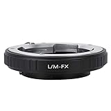 Adaptador de Lente de cámara LM-FX, Enfoque Manual Adaptador de Lente de cámara sin Espejo para Leica M Lente para Fujifilm X-Pro1 cámara sin Espejo