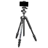 Manfrotto Element MII - Trípode de Viaje de Aluminio con Cabezal Esférico y Bluetooth para Smartphone y Cámaras Compactas, CSC, DSLR, Accesorios de Fotografía, Creación de Contenidos, Vlogs