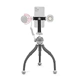 JOBY PodZilla Large Kit, Trípode Flexible para Telèfono con Soporte GripTight 360, por los Creadores de GorillaPod, compatible con iPhone, Smartphones, Cámara de Acción, hasta 2,5Kg, Gris