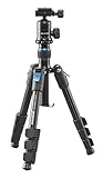 Trípode de Viaje Cullmann Rondo 400T Rb6.5 con Cabeza Esférica, Capacidad de Carga 3 Kg, Tamaño de Paquete 28 cm,Altura de Extensión 89 cm,Negro