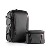 PGYTECH OneMo 2 Mochila para cámara 35-45L con Bolso Bandolera, Mochila Fotografia Profesional Impermeable para Sony/Canon/Nikon/DSLR/dji Mini 4 Pro/dji Avata 2/Mavic 3/FPV/Mini/Laptop, Negro