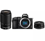 Nikon Z50 - Cámara sin Espejo de 21 MP, Negro - Kit Cuerpo con Objetivo 16-50 DX VR y 50-250 DX VR