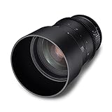 Samyang MF 135 mm T2,2 VDSLR MK2 Nikon F – Video Cine Objetivo Full Format & APS-C Teleobjetivo Distancia Focal Fija para cámara Nikon F, Enfoque Manual, para D780, D850, D7500, D500