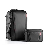 PGYTECH OneMo 2 Mochila para cámara 25-33L con Bolso Bandolera, Mochila Fotografia Profesional Impermeable para Sony/Canon/Nikon/dji Mini 4 Pro/dji Avata 2/Mavic 3/FPV/Laptop, Negro