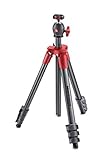 Manfrotto Compact Light - Trípode completo, rojo