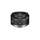 Canon Objetivo RF 16 mm F2.8 STM - Lente Ultra Gran Angular, Ideal para Viajes y Videoblog Incluso en Baja iluminación, Pequeño y Ligero, Enfoque STM silencioso, Compatible con Sistema EOS R, Negro