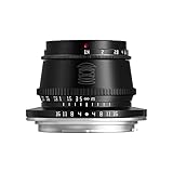 TTArtisan 35 mm F1.4 APS-C Cámaras Lente de enfoque manual Lente de cámara para Canon RF-Mount (negro)