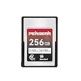 Pergear 256GB CFexpress Tipo A de Tarjeta de Memoria, Velocidad de Lectura de hasta 780 MB/s y Velocidad de Escritura de 780 MB/s para Grabación 4K 120P, 8K 30P (Serie Estándar)