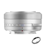 TTartisan 27mm F2.8 Lente Enfoque automático, Compatible con cámaras Fuji X-Mount X-A5 X-A7 X-Ｍ1 X-Ｍ2 X-Ｈ1 X-T1 X-T10 X-T2 X-T20 X-T3 X- T４ X-T100 X-T200 X-T30 X-Pro1 X-Pro2 X-Pro3 X-E1 X-E2 X-E2S