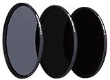 Kit de filtros Circulares Rollei Extremium Compuesto por:1x ND8,ND64 y ND1000 filtros Fabricados en Cristal Gorilla con Anillo de Titanio para exposiciones prolongadas con Tapa Protectora de ALU