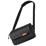 TARION Bolsa de Hombro para cámara, Bolsa de Mensajero pequeña con Correa Acolchada para el Hombro, cámaras SLR DSLR, Lente, Accesorios, Black, S, Bolso de Hombro para cámara