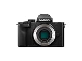 Panasonic Lumix G100 | Cámara de fotos híbrida compacta (sensor 4/3 de 20 MP, pantalla de origen, tacto, visor 3680 Kpts, Micro OZO Audio, Vídeo 4K, Vlog-L, WiFi) negro - Versión francesa