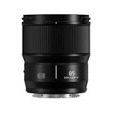 Panasonic LUMIX S-S85E - Objetivo Fijo para Cámaras de Montura M4 / 3 (Distancia Focal de 85 mm, F 1.8, Lumix S, Soporte en L, Resistente a Polvo y Salpicaduras, Adecuado para Retratos) Negro