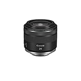 Canon Objetivo RF 24 mm F1.8 Macro IS STM - Lente Gran Angular, Foto Detalle y Vídeo Incluso con Poca luz, Lligero, Enfoque STM y estabilizador óptico 5 Pasos, Compatible con Sistema EOS R, Negro