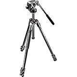 Manfrotto 290 Xtra - Kit trípode de 3 secciones y rótula fluída (aluminio)