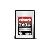 PERGEAR Tarjeta de memoria profesional CFexpress tipo A de 260 GB, velocidad de lectura de hasta 880 MB/s y 900 MB/s de velocidad de escritura para grabación 4K 120P, 8K 30P