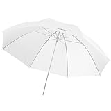 Walimex Pro - Paraguas Transparente (109 cm, para una luz Suave y difusa), Color Blanco