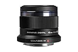 Olympus V311030BE000 - Objetivo para Micro Cuatro Tercios ED 45 mm f/1,8 , color negro