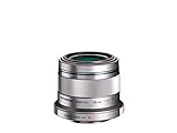 Olympus M.Zuiko - Objetivo Digital 45 mm F1.8, longitud focal fija rápida, apto para todas las cámaras MFT (modelos Olympus OM-D & PEN, serie G de Panasonic), plata