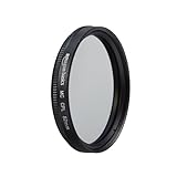 Amazon Basics - 52 mm Filtro de Protección Polarizador Circular para Colores más Profundos, Reducción de Reflejos y Deslumbramientos, Multicapa, Protege contra el Polvo, la Suciedad y los Arañazos