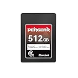 Pergear 512GB CFexpress Tipo A de Tarjeta de Memoria, Velocidad de Lectura de hasta 800 MB/s y Velocidad de Escritura de 780 MB/s para Grabación 4K 120P, 8K 30P, (Serie Estándar)