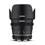 Samyang SA1714 - Lentes de Cámara Compatibles con 50MM T 1.5 MK2 MFT, Negro