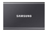 Samsung T7 Portable SSD - 2 TB - USB 3.2 Gen.2 External SSD Titanium Grey (MU-PC2T0T/WW)