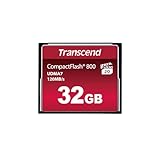 Transcend TS32GCF800 - Memoria Compact Flash de 32 GB, Negro