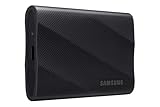 Samsung Portable SSD T9, 4 TB, Disco Duro Externo, Lectura y escritura 2.000 MB/s, USB 3.2 Gen.2x2, Para Profesionales y Creativos, Compatible con PC, Mac, Android y Cámaras 12K, Negro (MU-PG4T0B/EU)