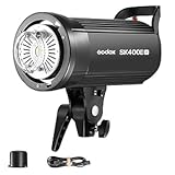 GODOX SK400IIV Studio Flash de Estudio Profesional Strobe,400W,2.4G Wireless X System,5600±200K,Bowens Mount LED Modeling Lamp for Studio,Commerce Phototgraphy(SK400II Upgraded Version)