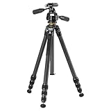 Vanguard Veo 5 264CPS38 - Trípode de Viaje de Carbono, rótula de 3 vías