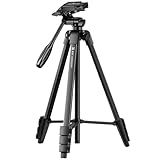 K&F Concept Trípode para Móvil Trípode Ligero 152cm para DSLR Canon Nikon Sony, Smartphone con Soporte para Móvil, Trípode de Viaje de Aluminio con Mando a Distancia Bluetooth