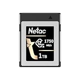 Netac cf2000 1tb cfexpress Tipo B Tarjeta de Memoria PCIe Gen 3 * 2 nvme1.4 fotógrafos y camarógrafos Profesionales leen hasta 1750mb / S y escriben hasta 1650mb / S vloger (Oro Negro)