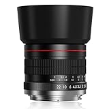 Objetivo Montaje E para Sony – 85mm f1.8 Manual Lente de Retrato para Snoy Alpha A7C A7R A7S A7 A9 A6700 A6600 A6500 A6400 A6300 A6100 A6000 A5100 A5000 NEX-7 NEX-7 NEX-6 NEX-5T NEX-5R, etc