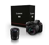 Panasonic LUMIX DC-S5KS85 - Kit Cámara Evil de 24 MP, estabilizador Optico de 5 Ejes, Visor OLED, Raw, Wi-Fi, 4K + Objetivo Lumix 20-60mm + 0bjetivo Lumix S-S85 85mm- F1.8, Color Negro