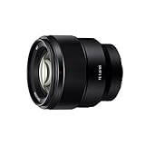 Sony SEL-85F18 Lente vertical Focal fija 85 mm F1.8 Full Frame adecuado para las series A7, ZV-E10, A6000 y Nex, montura E) Negro