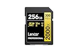 Lexar Profesional 2000x Tarjeta SD de 256 GB, SDXC UHS-II sin Lector, hasta 300 MB/s de reproducción, para DSLR, cámaras de vídeo en Calidad de Cine (LSD2000256G-BNNNG)