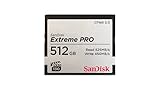 SanDisk Extreme Pro con CFast 2.0 tarjeta de Memoria, 512 GB, Negro