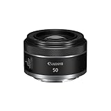 Canon Objetivo RF 50mm F1.8 STM - Lente estándar, para Retratos y Calle Incluso en Baja iluminación, Nítido, Ligero y Compacto, Enfoque silencioso, Montura RF Compatible con Sistema EOS R, Negro