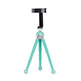 JOBY PodZilla Medium Kit, Trípode Flexible para Telèfono con Soporte GripTight 360, por los Creadores de GorillaPod, compatible con iPhone, Smartphones, Cámara de Acción, hasta 1Kg,Verde Turquesa