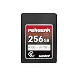 Pergear 256GB CFexpress Tipo A de Tarjeta de Memoria, Velocidad de Lectura de hasta 780 MB/s y Velocidad de Escritura de 780 MB/s para Grabación 4K 120P, 8K 30P (Serie Estándar)