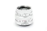 Mitakon Zhongyi Speedmaster 25 mm f/0,95 Lente para Micro Cuatro tercios cámara, Plata
