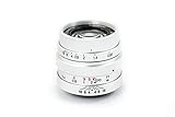 Mitakon Zhongyi Speedmaster 25 mm f/0,95 Lente para Micro Cuatro tercios cámara, Plata