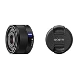 Sony Sonnar T FE 35mm f/28 Zeiss - Objetivo Prime, Full-Frame, Rango Medio (SEL35F28Z) + ALC-F49S - Tapa de Lente Frontal Universal, Color Negro