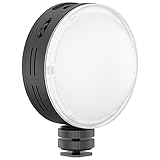 Rollei Lumis Round RGB 28564 - Bombilla LED Redonda con imán para Fijar al Metal (360 Colores, 360 Colores), Color Negro