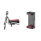 Manfrotto Befree Advanced - Tripode con Cierre De Palanca, Kit De Trípode De Viaje con Cabezal Esférico, Portátil Y Compacto + Mclamp Attacco per Smartphone, Grigio