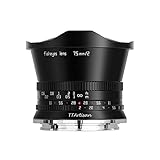 TT Artisan - Lente de Ojo de pez F2.0 APS-C de 7,5 mm, Montura Nikon Z, Lente Ultra Gran Angular Negra con ángulo de visión de 180 Grados