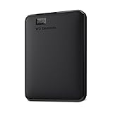 WD 5 TB Elements Disco duro externo portátil con USB 3.0, color negro